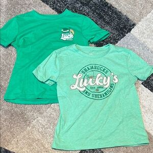 Kids’ St. Patrick’s Day t-shirts (two), size XS 4/5, EUC!